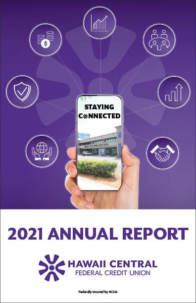 HawaiiCentralFCU 2020 Annual Report Cover